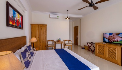 Habitación Deluxe doble, balcón, vistas al mar