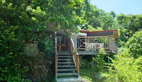 Bungalow romántico, 1 cama de matrimonio, no fumadores, bañera de hidromasaje
