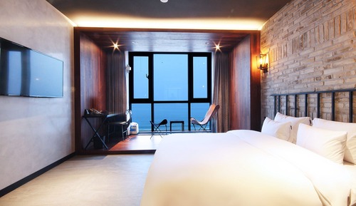 Habitación doble superior, 1 cama doble, vistas al mar