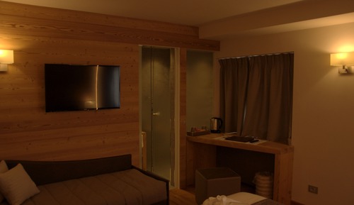 Suite, 1 cama de matrimonio, balcón, vistas a la montaña
