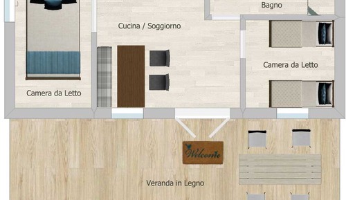 Casa móvil superior, 2 habitaciones