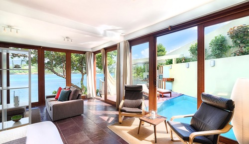Villa, 1 habitación, piscina privada, frente al mar