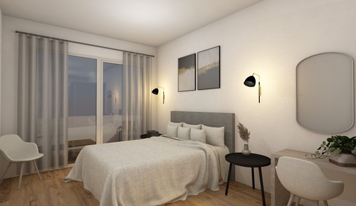 Apartamento exclusivo, 1 cama de matrimonio grande, no fumadores, vistas al mar