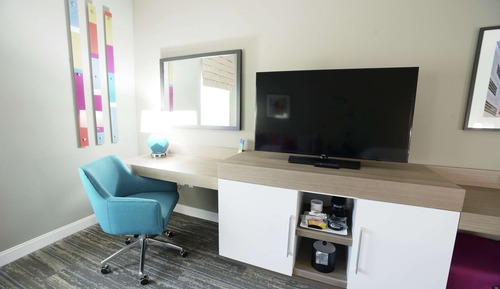 Habitación, 1 cama de matrimonio grande con sofá cama, frigorífico
