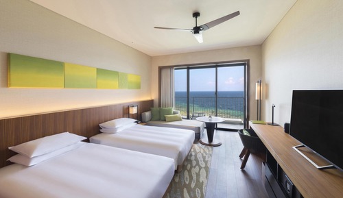 Habitación, 2 camas individuales, vistas al mar