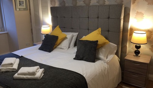 Apartamento Deluxe, 1 cama de matrimonio grande, cocina, vistas a la ciudad