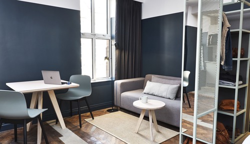 Suite estudio, 1 habitación, cocina básica