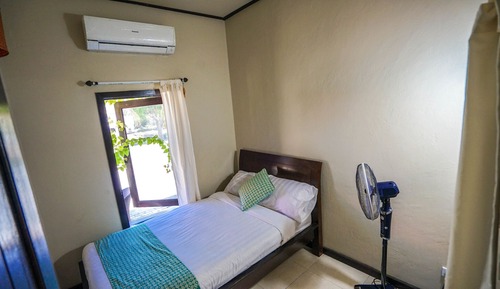 Habitación individual Confort, 1 cama individual, baño compartido, vistas al parque