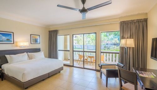 Habitación Deluxe doble, balcón, vistas al jardín