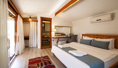 Cabaña Grand, 1 cama de matrimonio, no fumadores, vistas a la montaña