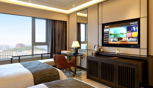 Habitación Deluxe con 2 camas individuales, vistas a la ciudad