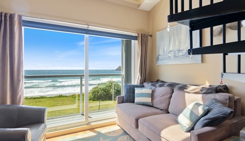 Habitación panorámica, 1 cama de matrimonio grande con sofá cama, vistas al mar, mirando al mar