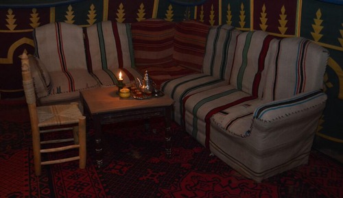 Single Tent, Shared Bathroom