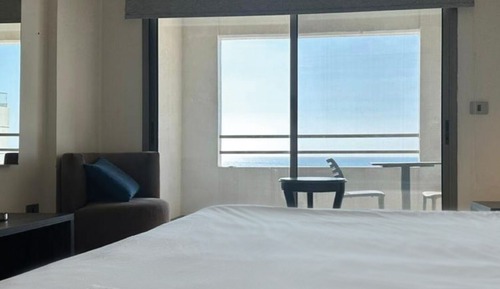 Habitación Deluxe doble, 1 habitación, balcón, vistas a la playa