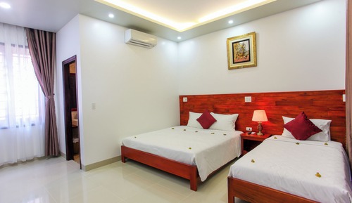 Habitación Deluxe con 2 camas individuales, vistas al jardín