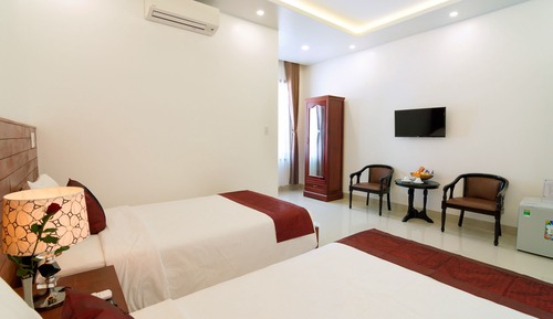 Habitación Deluxe con 2 camas individuales, vistas al jardín
