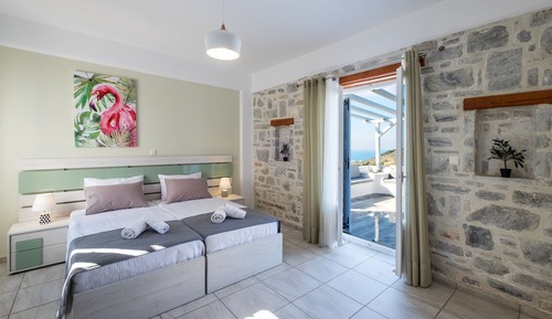 Villa, 2 habitaciones, acceso a la piscina, vistas al mar (Amphitrite)