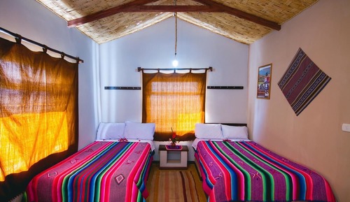 Habitación estándar doble, varias camas, vistas al lago