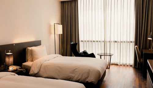 Habitación Deluxe con 2 camas individuales, no fumadores, vistas al mar