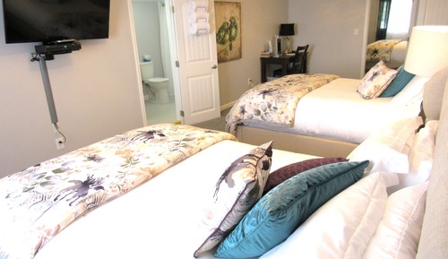 Habitación básica, 2 camas de matrimonio