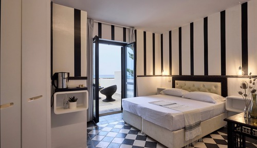 Habitación estándar doble, balcón, vistas al mar