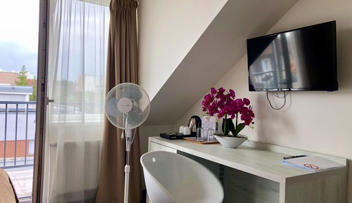 Habitación clásica doble, balcón, vistas al jardín