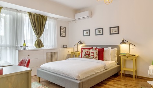 Suite estudio de lujo, 1 cama doble con sofá cama, vistas a la ciudad