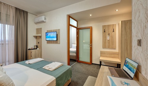 Estudio Deluxe, 2 habitaciones