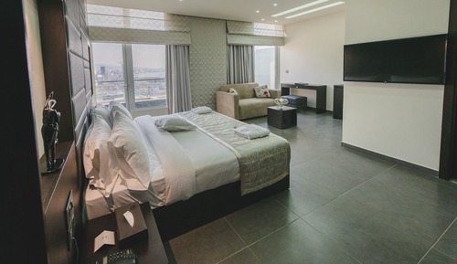 Suite panorámica, balcón, vistas al mar
