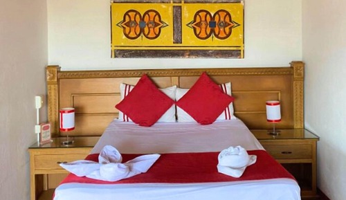 Cabaña estándar, 1 cama doble con sofá cama