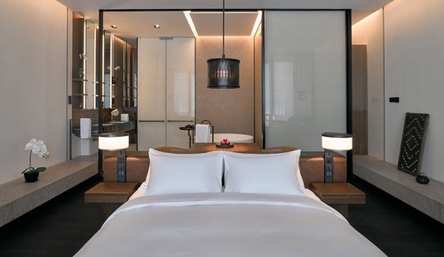Estudio, 1 cama de matrimonio grande