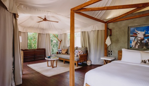 Suite de lujo, 1 cama de matrimonio grande, vistas al jardín