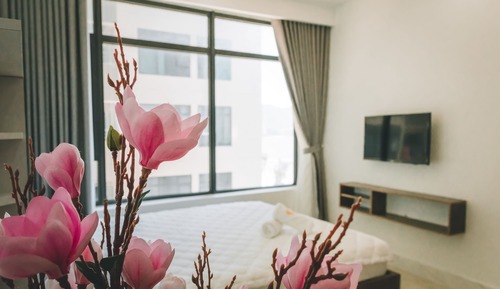 Deluxe Apartment, 2 Bedrooms, Partial Sea View, Beachfront