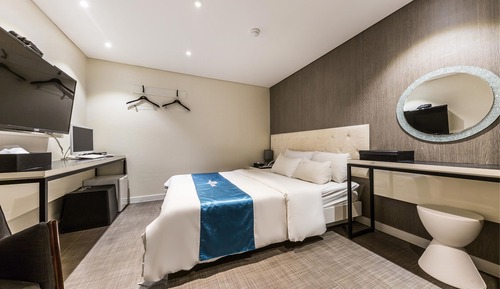 Habitación Deluxe, 1 cama de matrimonio, fumadores, bañera