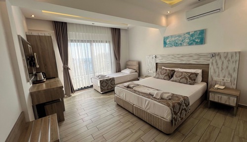 Habitación familiar, vistas al mar