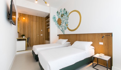 Habitación superior con 1 cama doble o 2 individuales