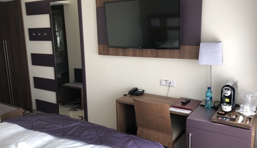 Habitación Deluxe doble, 1 cama de matrimonio grande, vistas al mar, mirando al mar
