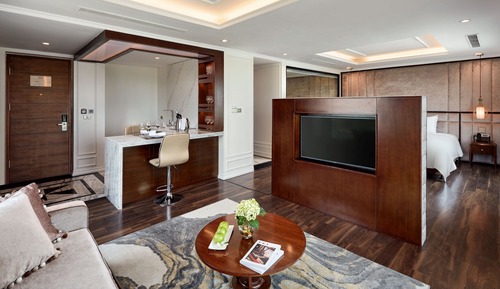 Habitación presidencial doble, 1 habitación, cocina, vistas al parque