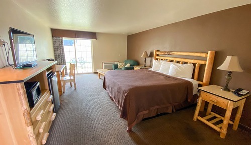 Habitación, 1 cama de matrimonio grande, accesible para personas con discapacidad, cocina básica