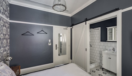 Habitación, 1 cama de matrimonio, baño privado, vistas al parque