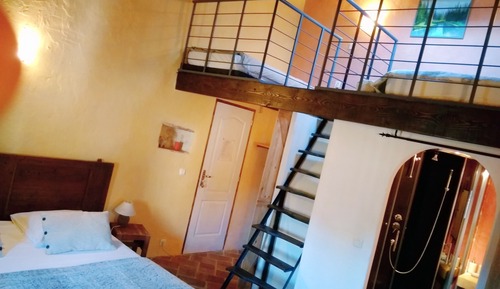 Habitación cuádruple familiar, baño privado (Colline - 2eme Etage)