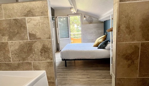 Habitación Deluxe doble, 1 cama de matrimonio, balcón, vistas a la playa