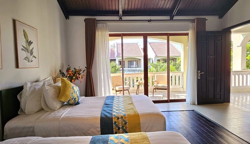 Habitación Deluxe con 2 camas individuales, vistas a la piscina