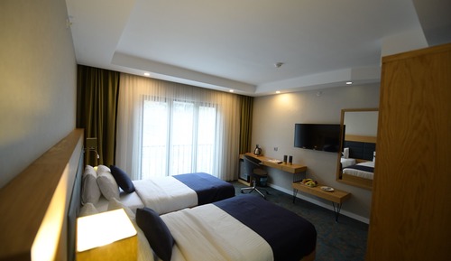 Habitación Deluxe con 2 camas individuales, vistas a la montaña