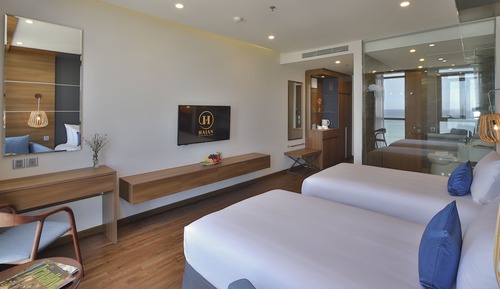 Habitación Deluxe con 2 camas individuales, frente a la playa