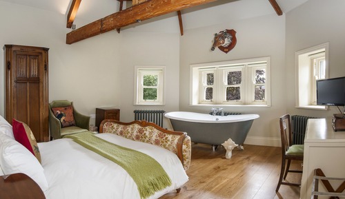 Habitación romántica doble, 1 cama doble, no fumadores, vistas al jardín