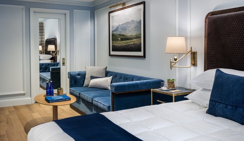 Estudio, 1 cama de matrimonio grande con sofá cama