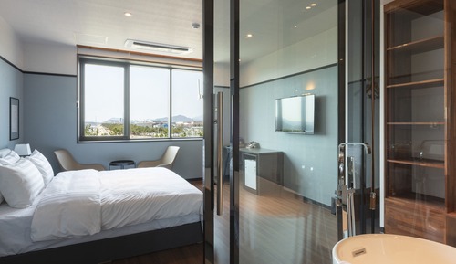 Habitación Deluxe doble, 1 cama de matrimonio grande, baño privado