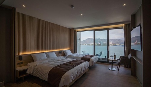 Habitación Deluxe con 2 camas individuales, vistas al mar
