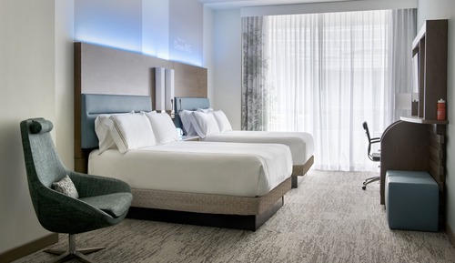 Habitación estándar, 2 camas de matrimonio, accesible en silla de ruedas